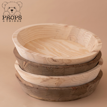 Load image into Gallery viewer, Round Wooden Bowl