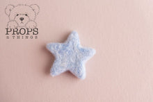 Load image into Gallery viewer, Felted Stars Baby Blue