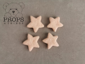 Felted Stars Baby Pink