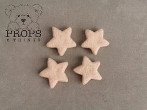 Felted Stars Baby Pink