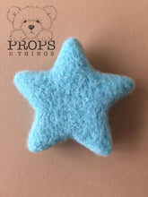Load image into Gallery viewer, Felted Stars Blue
