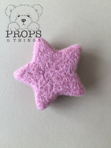 Felted Stars Dusty Pink