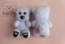 Load image into Gallery viewer, Felted Teddy Baby Blue