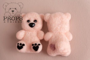 Felted Teddy Baby Pink