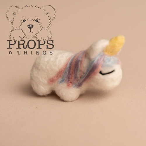 Felted Unicorn Prop