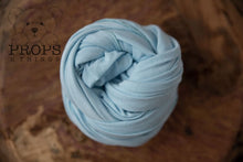 Load image into Gallery viewer, Jersey Knit Stretch Wraps Baby Blue Wrap