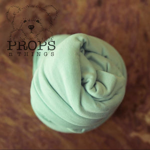 Jersey Knit Stretch Wraps Mint Wrap