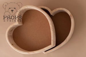 Wooden Heart Bowls